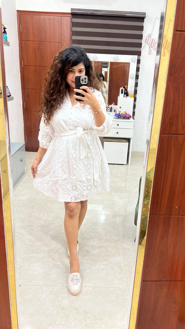 Moth Chikan Dress
