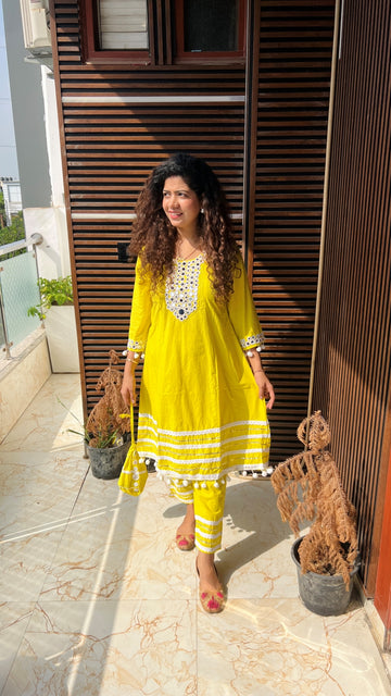 Chic In Lemon kurta set